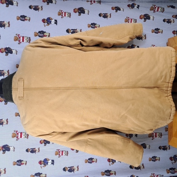 Y2K Dickies Firestone Tires lined multipocket 2XL brown canvas chore work jacket - Picture 4 of 8